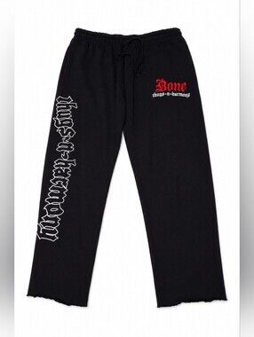 Bone Thugs-N-Harmony x Shoe Palace Black Graphic Sweatpants  Size Large  (FLAW)